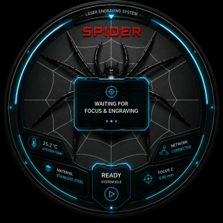 Preview of the Spider circular smart-screen interface